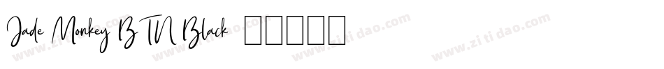 Jade Monkey BTN Black字体转换